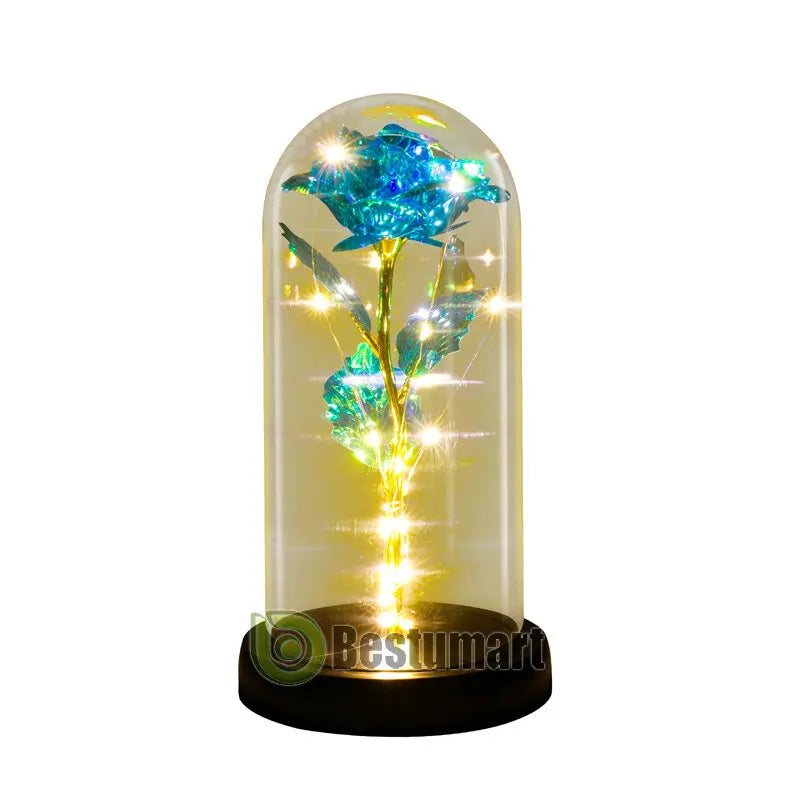 Infinity Rose LED Dome — Blue