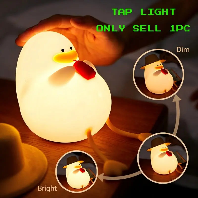 Squishy Duck Night Light — Rechargeable