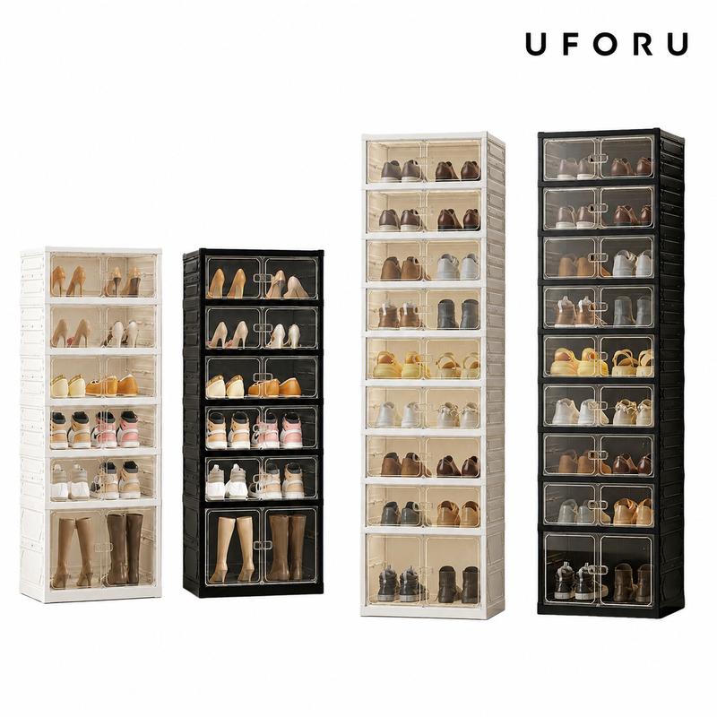 UFORU Foldable Shoe Cabinet — 9 Tiers, 18 Pairs