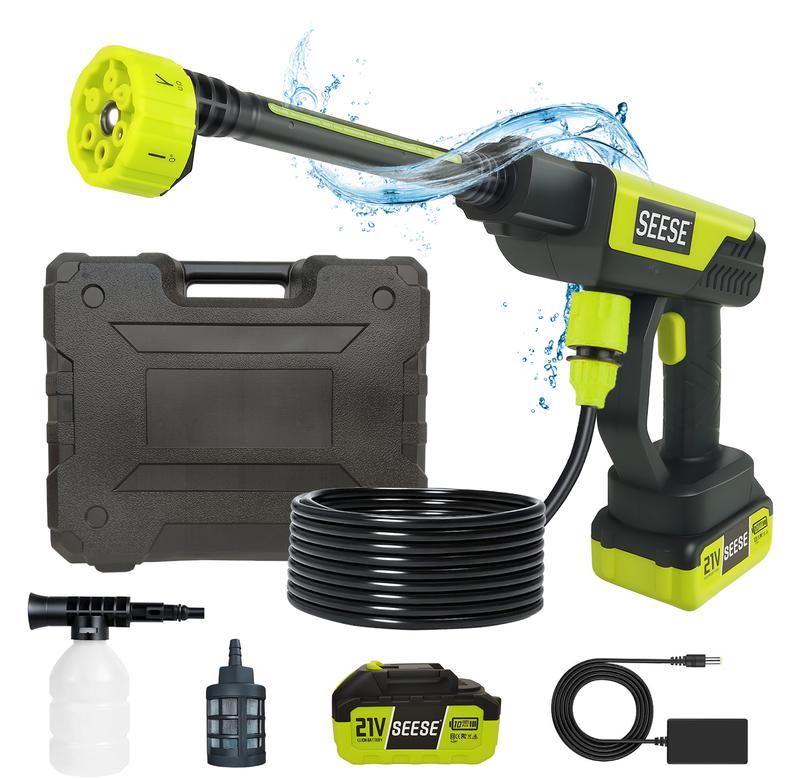 SEESE Cordless Pressure Washer Gun — 6-in-1 Nozzle