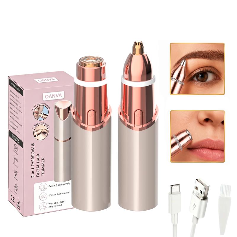 OANVA 2-in-1 Facial & Eyebrow Trimmer — Rechargeable