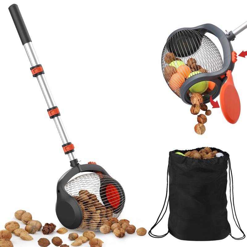 RIFPOD Rolling Nut Gatherer — Foot-Release Walnut Picker