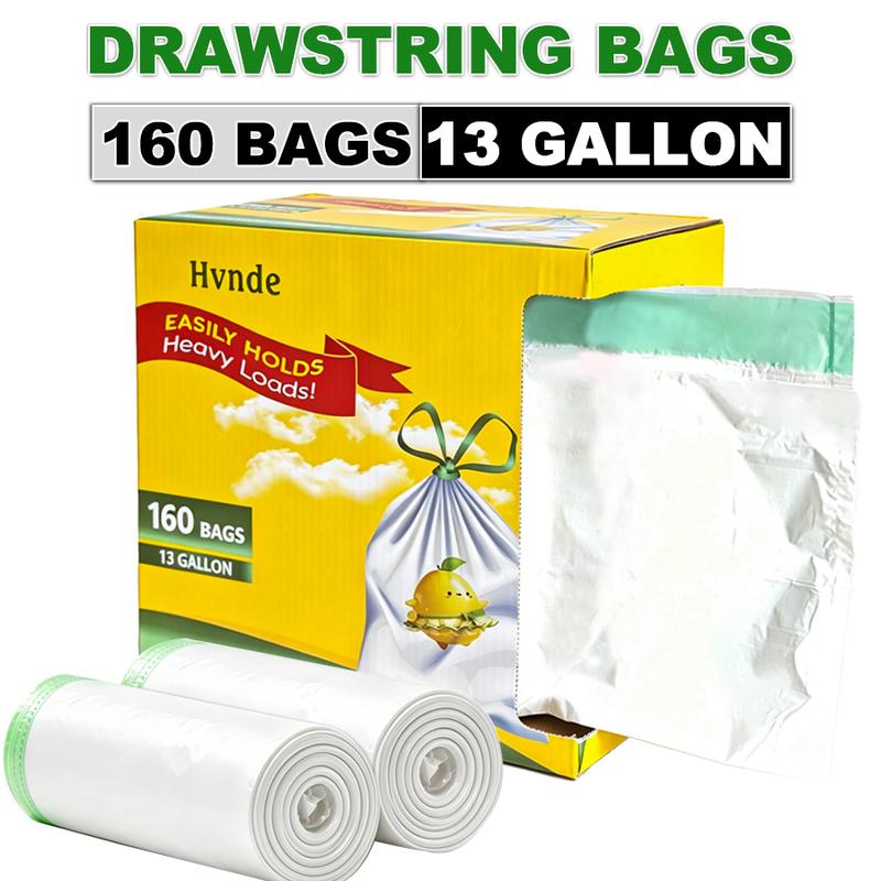 13-Gallon Strong Trash Bags — 160 Count