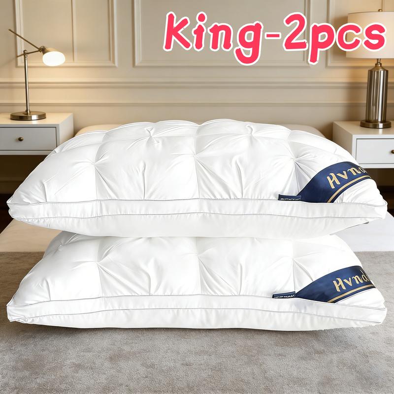 King Hotel-Style Bed Pillows — Microfiber Filling
